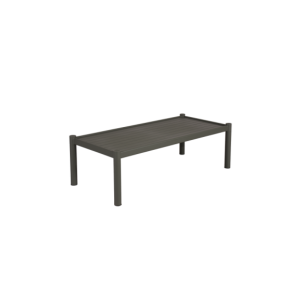 Mesa de Centro Exterior BRAD 150x71 cm, Aluminio / Verde...