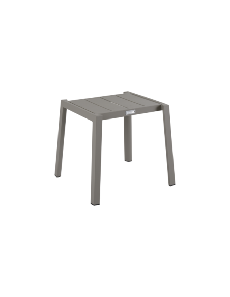 Mesa Auxiliar Exterior DELIA 45x40 cm, Aluminio / Caqui - Brafab