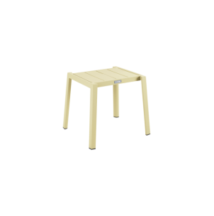 Mesa Auxiliar Exterior DELIA Ø45 cm, Aluminio / Amarillo...