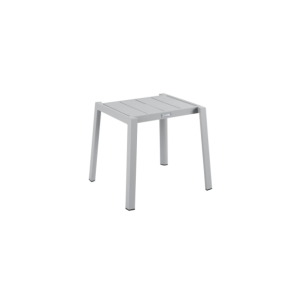 Mesa Auxiliar Exterior DELIA Ø45 cm, Aluminio / Gris...