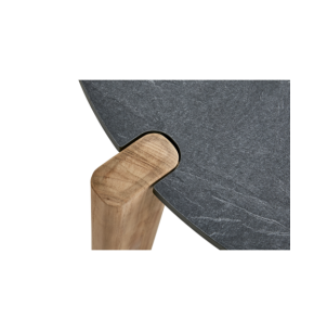 Mesa de Centro Exterior DOMINO Ø70 cm, Laminado, Madera... 2