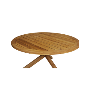 Mesa Exterior EIOS Ø150 cm de Comedor, Madera de Teca /... 2