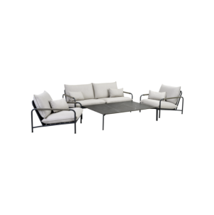 Mesa de Centro Exterior HALLAVARA 162x112 cm, Acero Inox,... 2