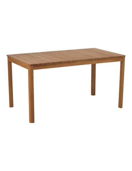 Mesa Exterior JOE 140x80 cm de Comedor, Madera de Teca FSC / Natural - Brafab
