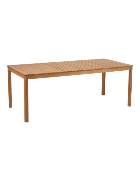 Mesa Exterior JOE 195x90 cm de Comedor, Madera de Teca FSC / Natural - Brafab