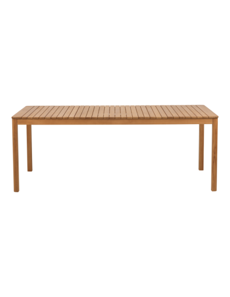 Mesa Exterior JOE 195x90 cm de Comedor, Madera de Teca FSC / Natural - Brafab