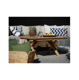 Mesa de Centro Exterior JULITA 90x90 cm, Madera de Teca /... 2