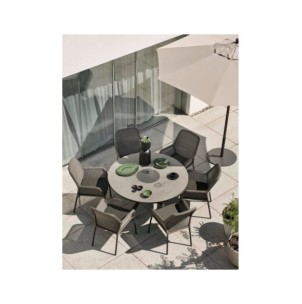 Mesa Exterior KENORA Ø137 cm de Comedor, Aluminio /... 2