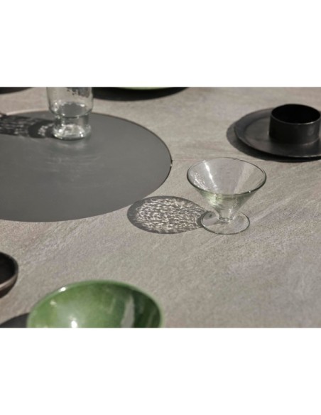 Mesa Exterior KENORA Ø137 cm de Comedor, Aluminio / Antracita / Gris - Brafab