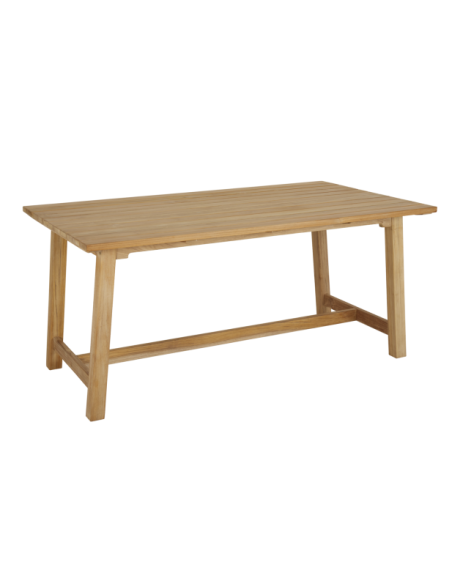 Mesa Exterior KEROS 160x90 cm de Comedor, Madera de Teca / Natural - Brafab