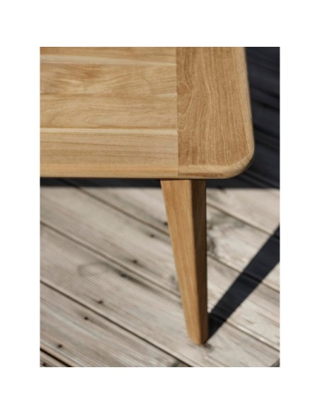 Mesa de Centro Exterior LILJA 140x70 cm, Madera de Teca / Natural - Brafab