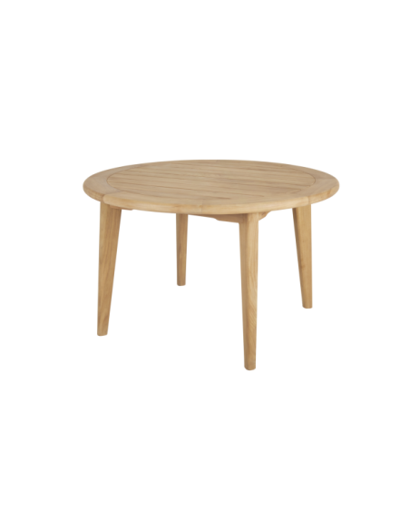 Mesa Exterior LILJA Ø120 cm de Comedor, Madera de Teca / Natural - Brafab