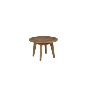 Mesa Auxiliar Exterior LILJA Ø50 cm, Madera de Teca /...