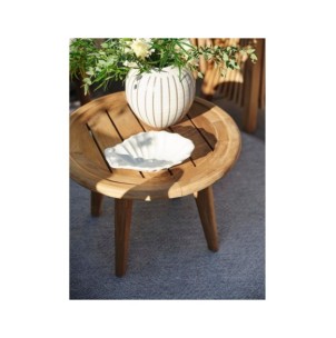 Mesa Auxiliar Exterior LILJA Ø50 cm, Madera de Teca /... 2
