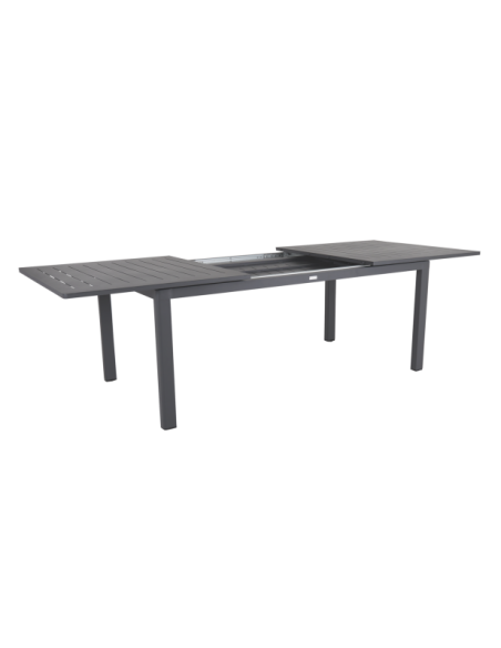 Mesa Extensible Exterior LOMMA 194/312x100 cm de Comedor, Aluminio Antracita - Brafab