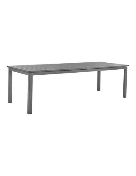 Mesa Extensible Exterior LOMMA XL 260/380x100 cm de Comedor, Aluminio Antracita - Brafab