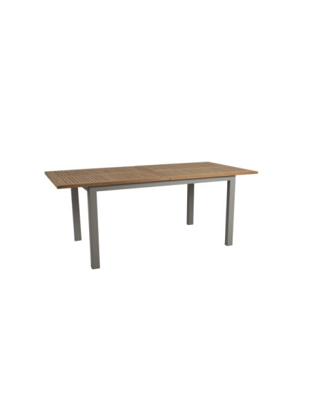 Mesa Extensible Exterior LYON 194/252x92 cm de Comedor, Aluminio, FSC / Caqui / Natural - Brafab