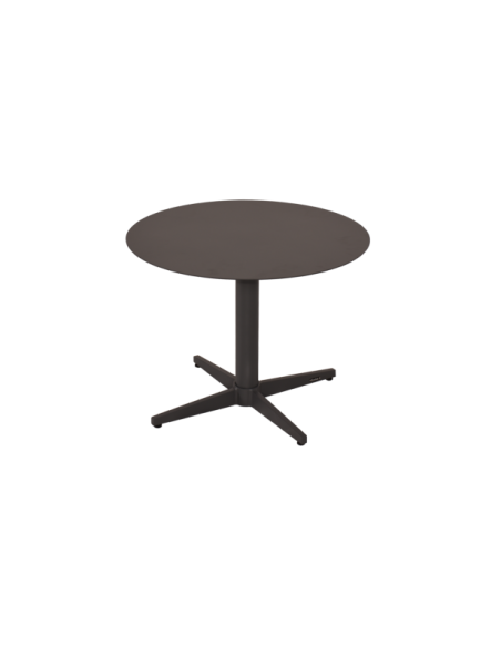 Mesa de Centro Exterior MILL Ø60 cm, Aluminio / Antracita - Brafab