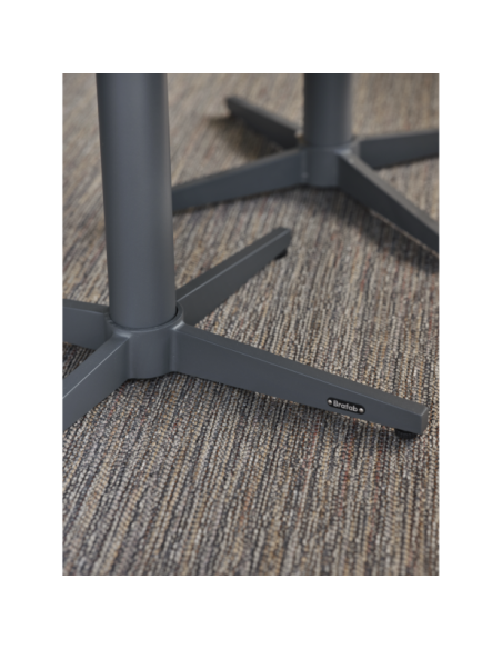 Mesa de Centro Exterior MILL Ø75 cm, Aluminio / Antracita - Brafab