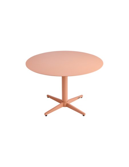 Mesa de Centro Exterior MILL Ø675 cm, Aluminio / Melocotón - Brafab