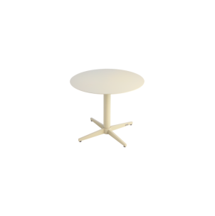 Mesa de Centro Exterior MILL Ø60 cm, Aluminio / Blanco...