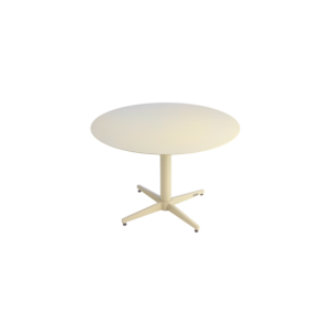 Mesa de Centro Exterior MILL Ø75 cm, Aluminio / Blanco...