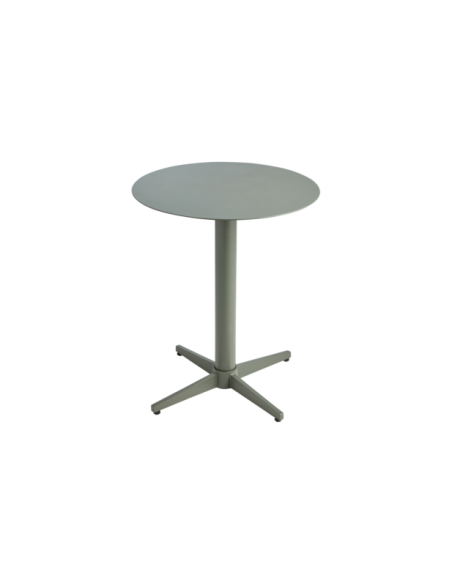 Mesa Auxiliar Exterior MILL Ø50 cm, Aluminio / Verde Nórdico - Brafab