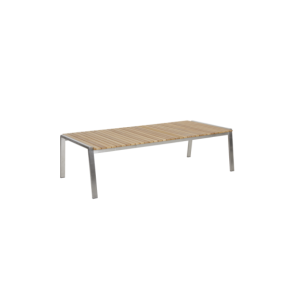 Mesa de Centro Exterior NAOS 140x75 cm, Acero Inox,...