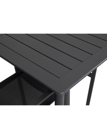 Mesa Exterior NIMES 78x78 cm de Comedor, Aluminio / Antracita - Brafab