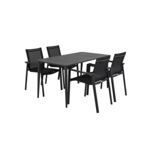 Mesa Exterior NIMES 140x76 cm de Comedor, Aluminio /... 2