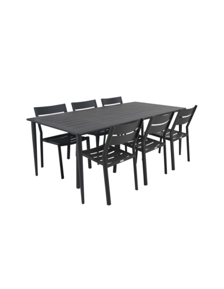 Mesa Exterior NIMES 200x97 cm de Comedor, Aluminio / Antracita - Brafab
