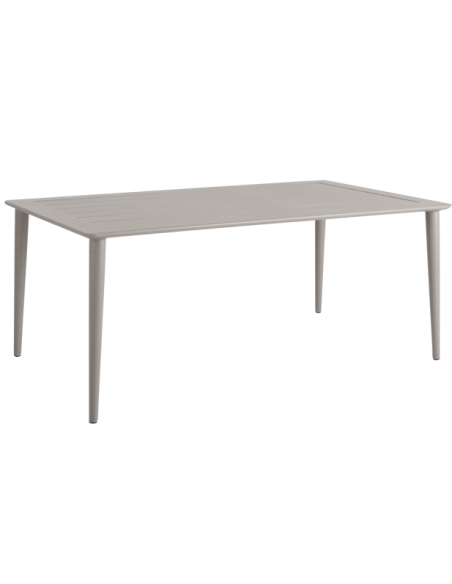 Mesa Exterior NIMES 200x97 cm de Comedor, Aluminio / Caqui - Brafab