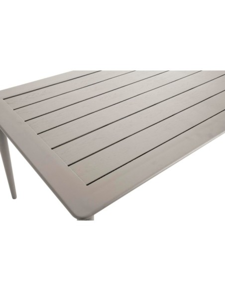 Mesa Exterior NIMES 200x97 cm de Comedor, Aluminio / Caqui - Brafab