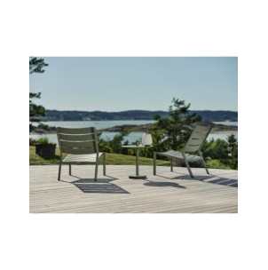 Mesa Auxiliar Exterior NIOBE Ø50 cm, Aluminio, Piedra... 2