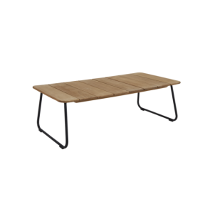 Mesa de Centro Exterior NOLLI 140x70 cm, Aluminio, Madera...