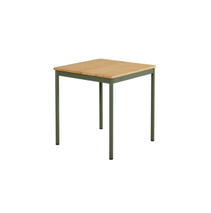 Mesa Bistró Exterior NOX 70x70 cm, Aluminio, Madera de...