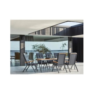 Mesa Exterior NOX 240x90 cm de Comedor, Aluminio, Madera... 2