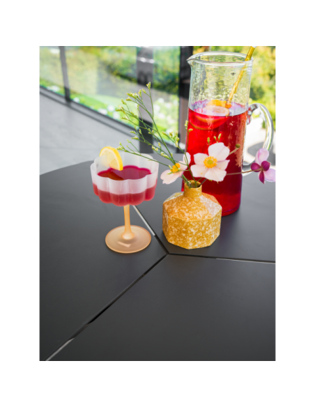 Mesa de Bar Exterior PEACE Ø80x104 cm, Aluminio / Antracita - Brafab