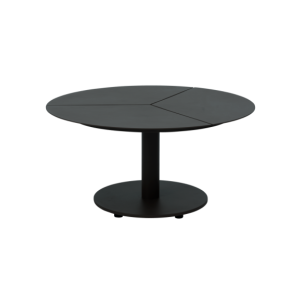 Mesa de Centro Exterior PEACE Ø80 cm, Aluminio / Negro -...