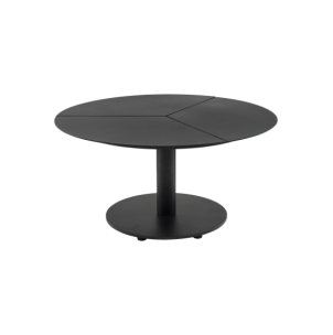 Mesa de Centro Exterior PEACE Ø80 cm, Aluminio / Negro -...