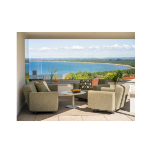 Mesa de Centro Exterior PEACE Ø80 cm, Aluminio / Gris... 2