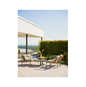 Mesa de Centro Exterior PEACE Ø80 cm, Aluminio / Verde... 2