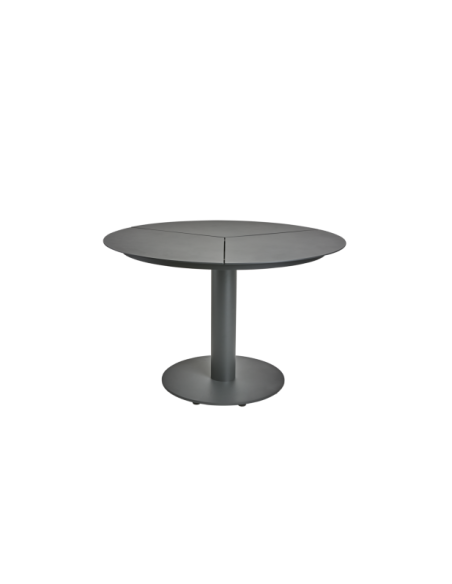 Mesa Exterior PEACE Ø110 cm de Comedor, Aluminio / Antracita - Brafab
