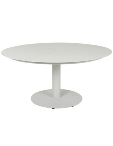 Mesa Exterior PEACE Ø150 cm de Comedor, Aluminio / Gris Claro - Brafab