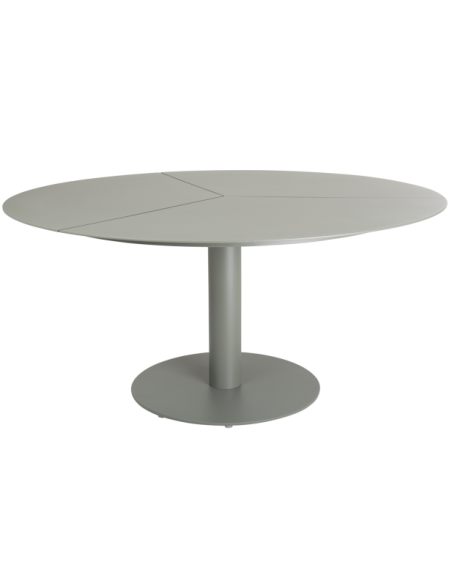 Mesa Exterior PEACE Ø150 cm de Comedor, Aluminio / Verde Nórdico - Brafab