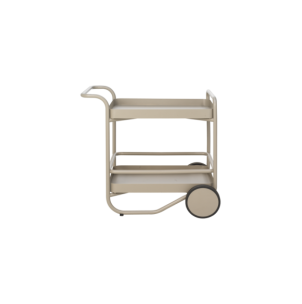 Carrito Exterior TROLLY 88x59 cm, Aluminio / Caqui - Brafab 2