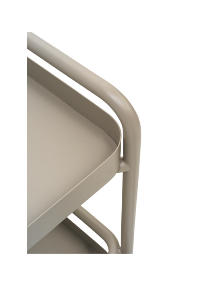 Carrito Exterior TROLLY 88x59 cm, Aluminio / Caqui - Brafab