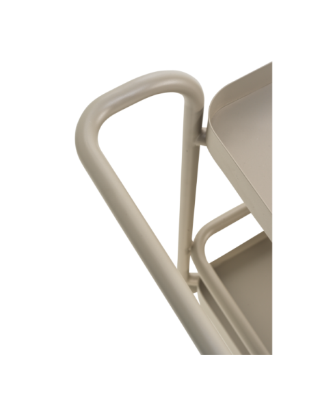 Carrito Exterior TROLLY 88x59 cm, Aluminio / Caqui - Brafab