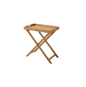 Mesa Auxiliar Plegable Exterior TURIN 70x40 cm, Madera de...
