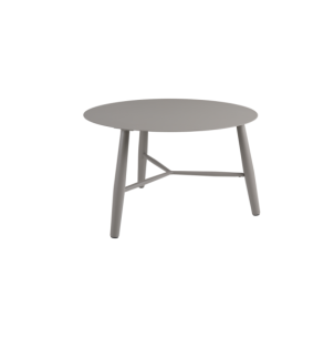 Mesa de Centro Exterior VANNES Ø75 cm, Aluminio / Caqui -...